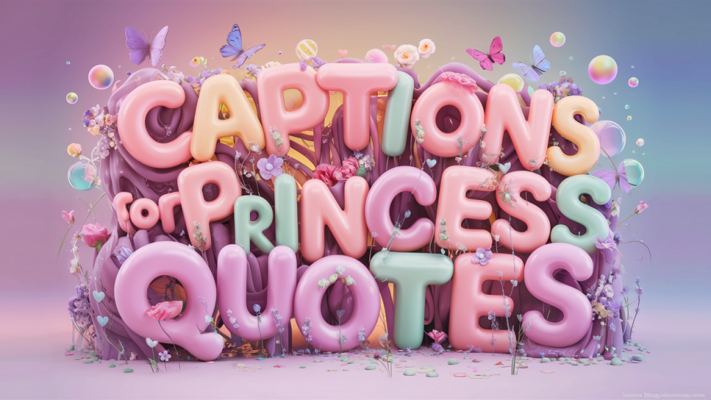 Captions for Princess Quotes