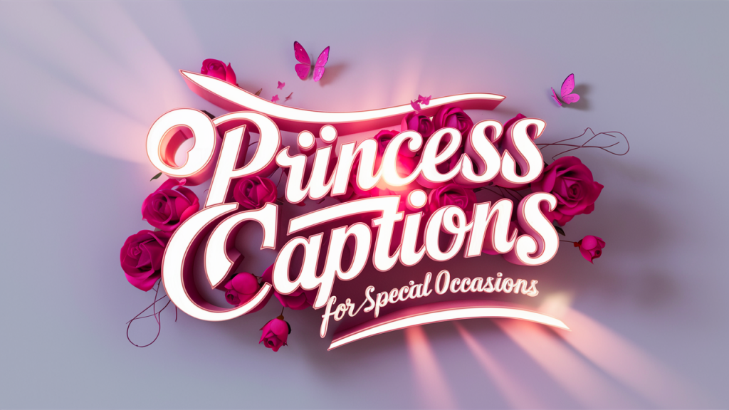 Princess Captions for Special Occasions