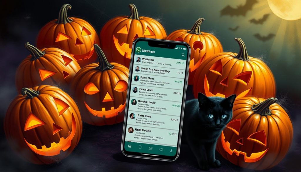 Halloween greetings on WhatsApp