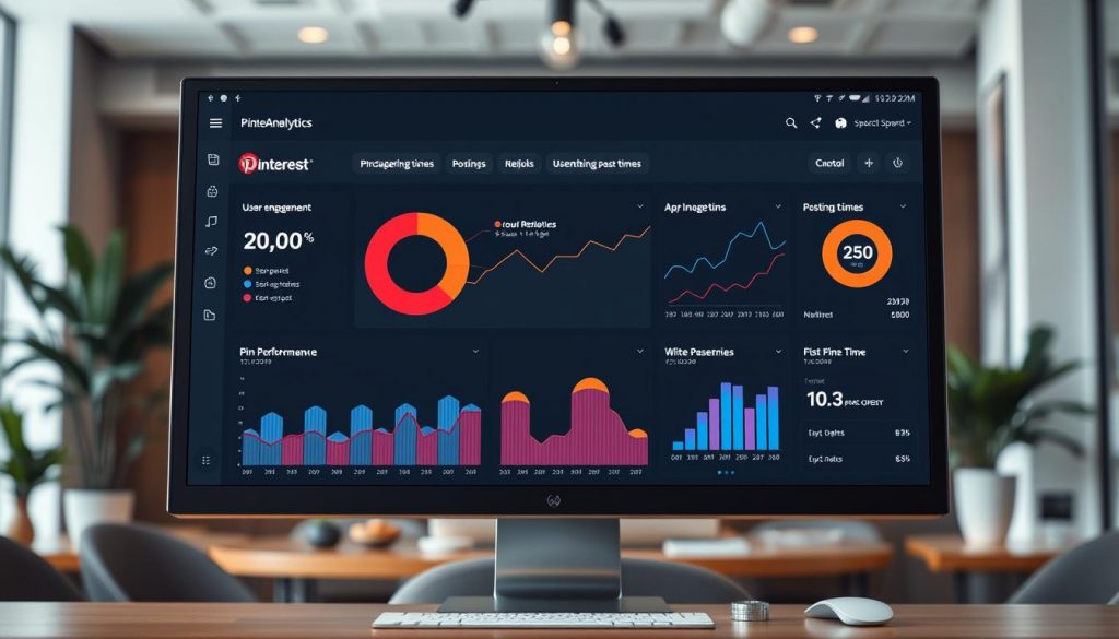 Pinterest analytics dashboard