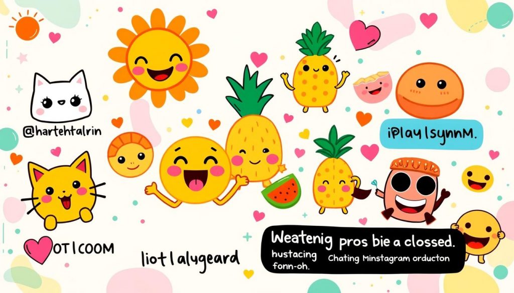 Quirky Instagram bios with emojis